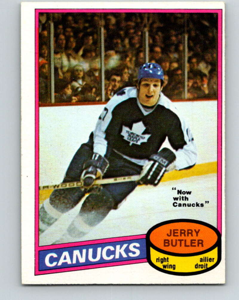 1980-81 O-Pee-Chee #351 Jerry Butler Vancouver Canucks V40631