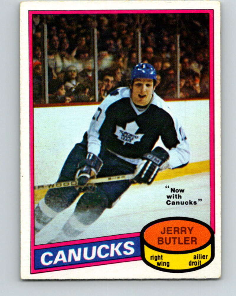 1980-81 O-Pee-Chee #351 Jerry Butler Vancouver Canucks V40632