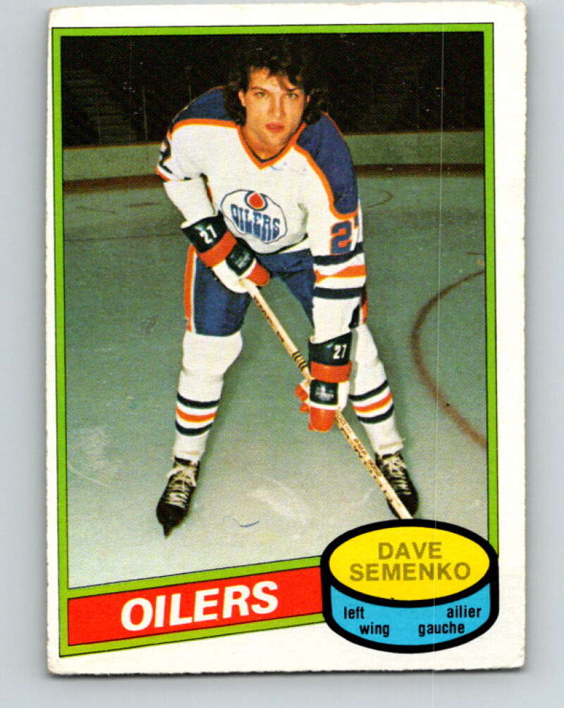 1980-81 O-Pee-Chee #360 Dave Semenko Edmonton Oilers V40692