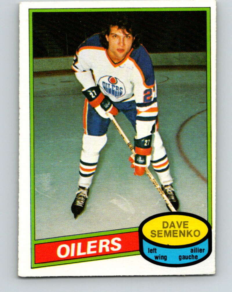 1980-81 O-Pee-Chee #360 Dave Semenko Edmonton Oilers V40696