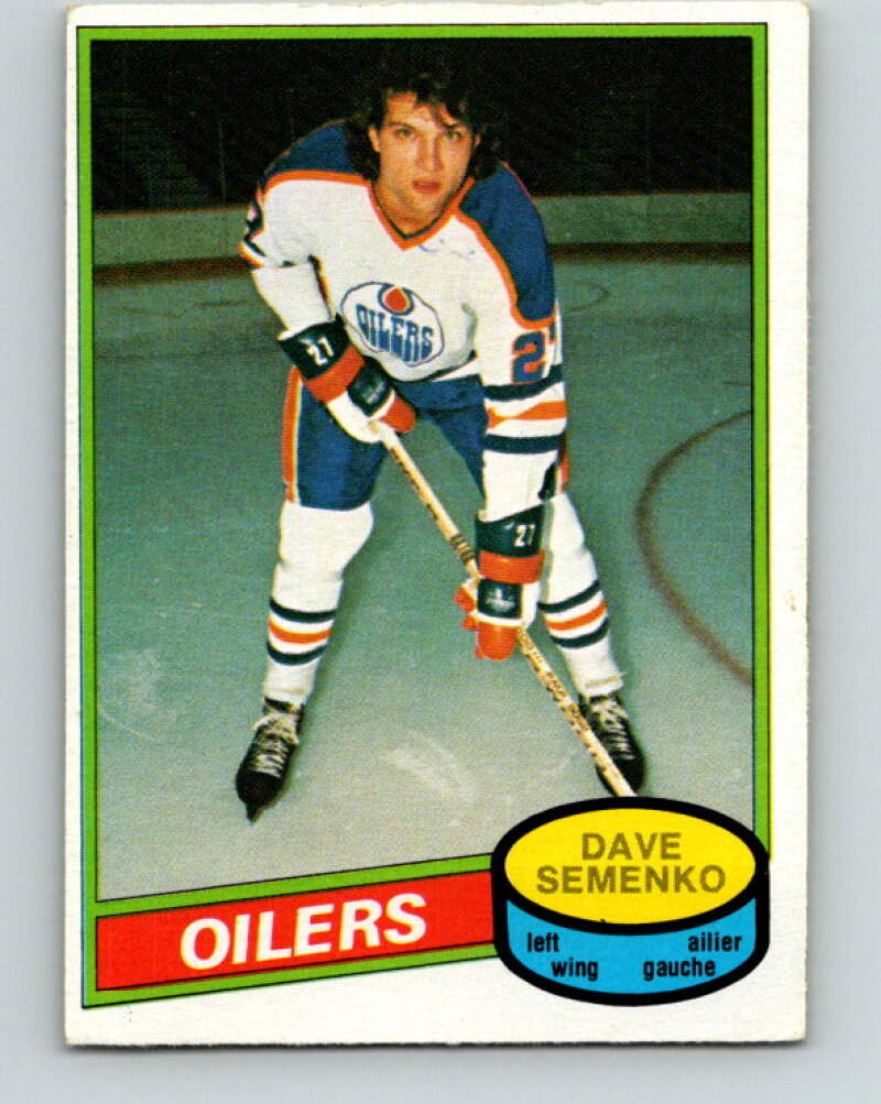 1980-81 O-Pee-Chee #360 Dave Semenko Edmonton Oilers V40699