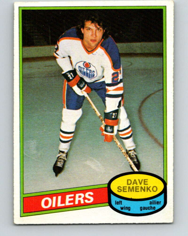 1980-81 O-Pee-Chee #360 Dave Semenko Edmonton Oilers V40701