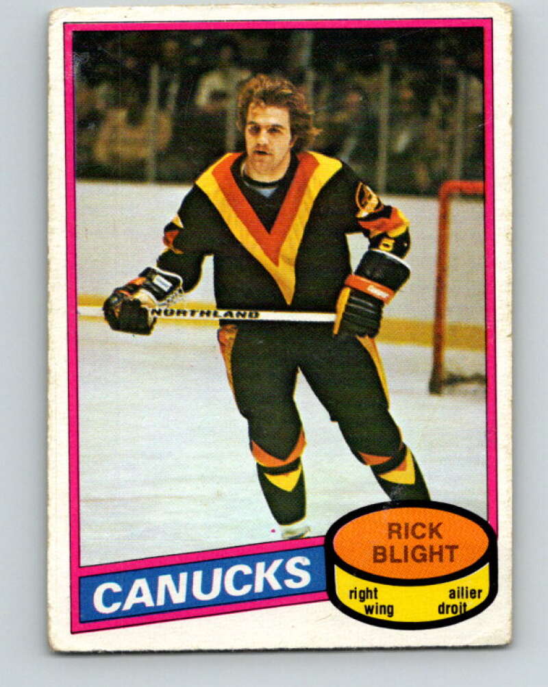 1980-81 O-Pee-Chee #372 Rick Blight Vancouver Canucks V40830