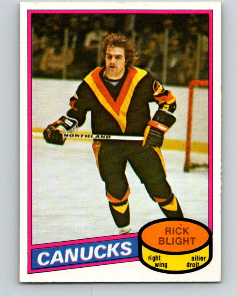 1980-81 O-Pee-Chee #372 Rick Blight Vancouver Canucks V40834