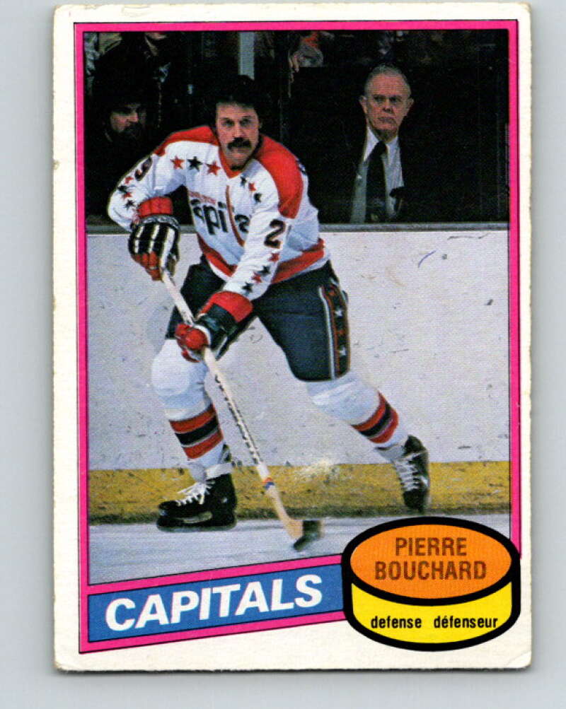 1980-81 O-Pee-Chee #373 Pierre Bouchard Washington Capitals V40839