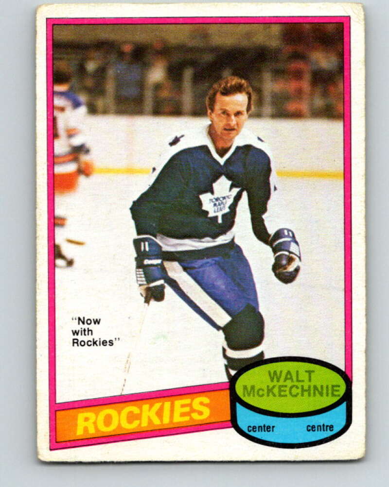 1980-81 O-Pee-Chee #378 Walt McKechnie Colorado Rockies V40891