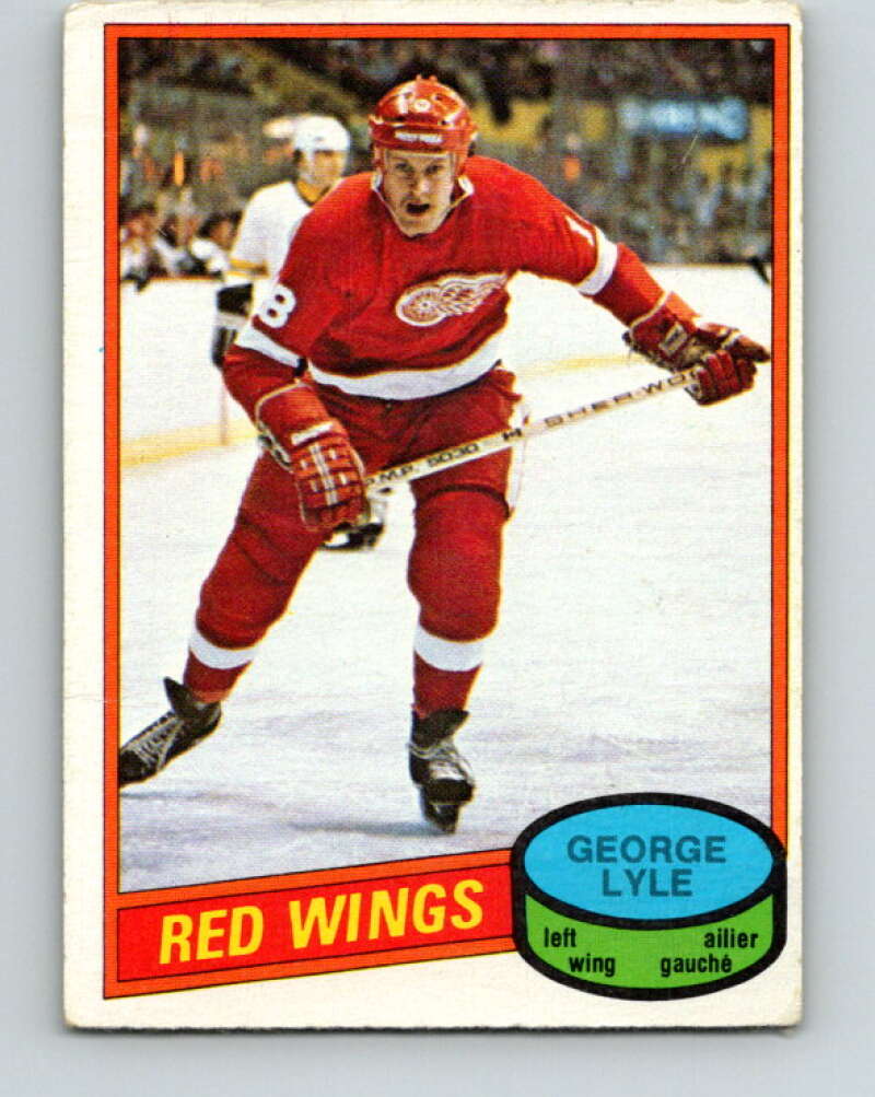 1980-81 O-Pee-Chee #379 George Lyle RC Rookie Detroit Red Wings V40906