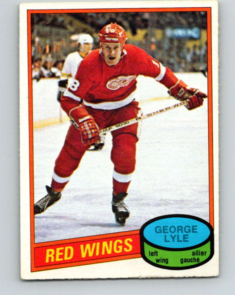 1980-81 O-Pee-Chee #379 George Lyle RC Rookie Detroit Red Wings V40909