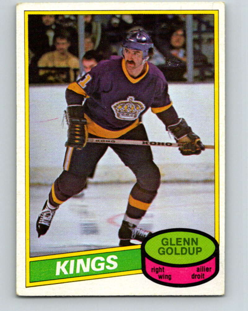 1980-81 O-Pee-Chee #382 Glenn Goldup Los Angeles Kings V40936