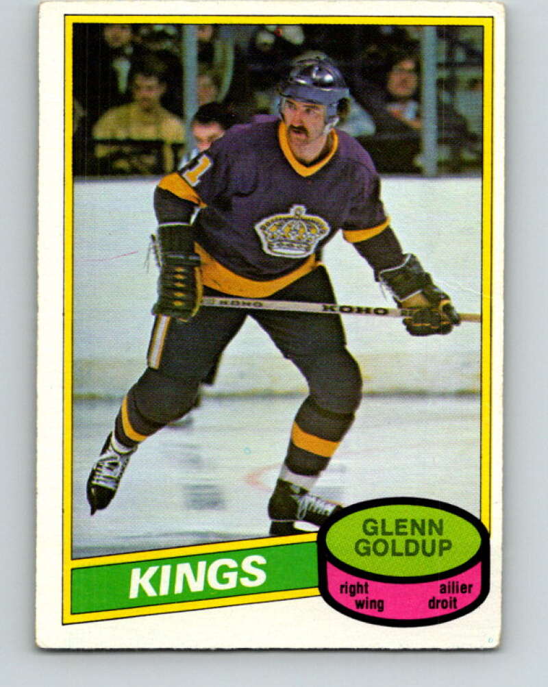 1980-81 O-Pee-Chee #382 Glenn Goldup Los Angeles Kings V40939