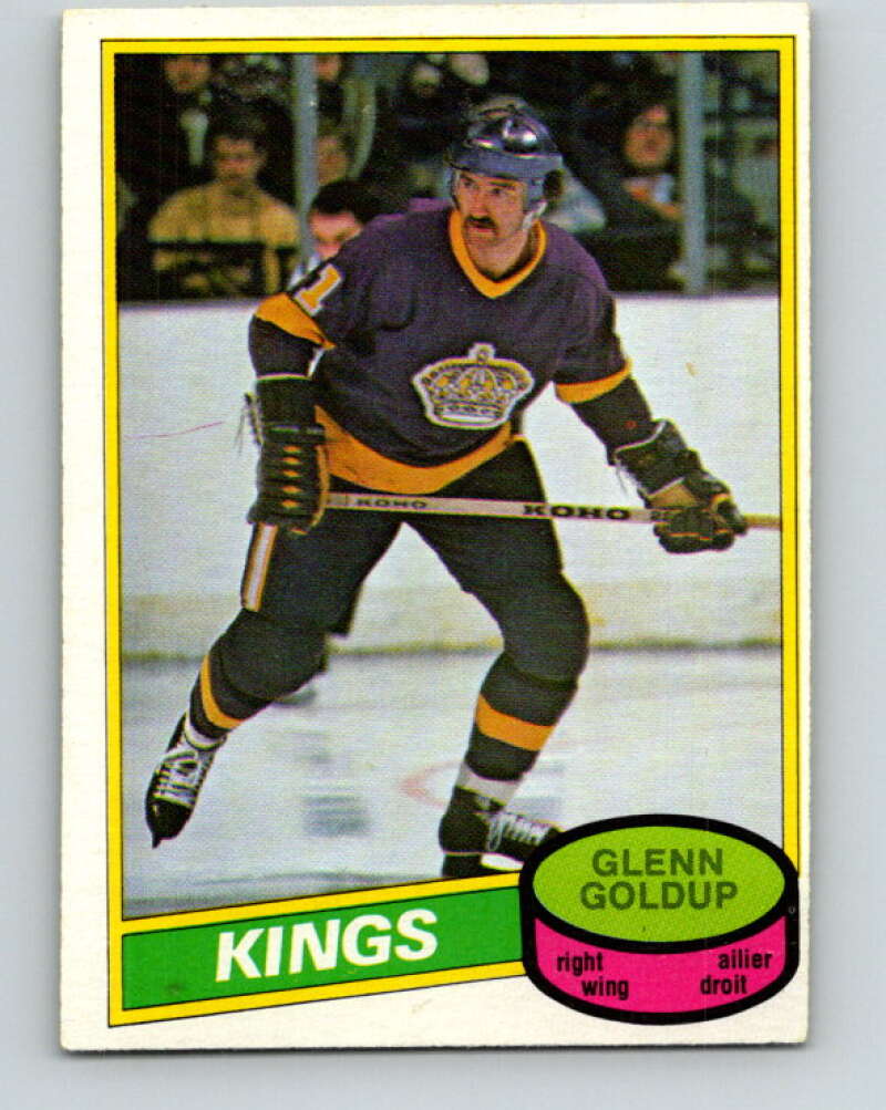 1980-81 O-Pee-Chee #382 Glenn Goldup Los Angeles Kings V40941