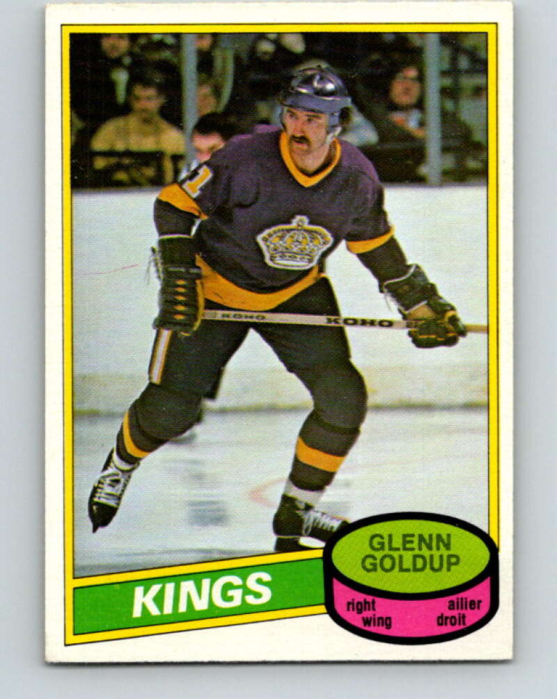 1980-81 O-Pee-Chee #382 Glenn Goldup Los Angeles Kings V40942