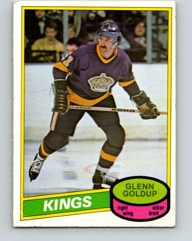 1980-81 O-Pee-Chee #382 Glenn Goldup Los Angeles Kings V40943