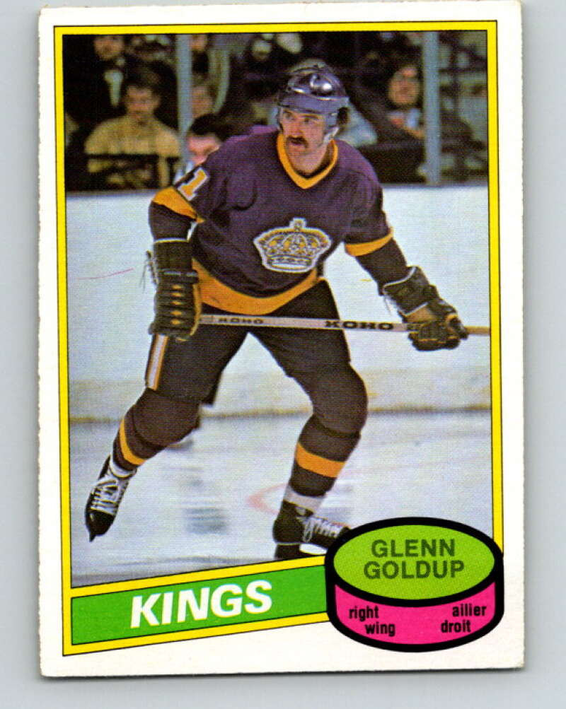 1980-81 O-Pee-Chee #382 Glenn Goldup Los Angeles Kings V40944