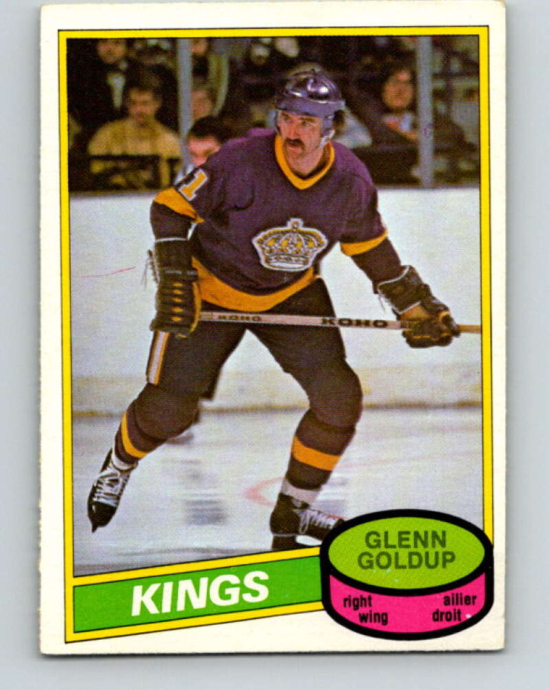 1980-81 O-Pee-Chee #382 Glenn Goldup Los Angeles Kings V40945