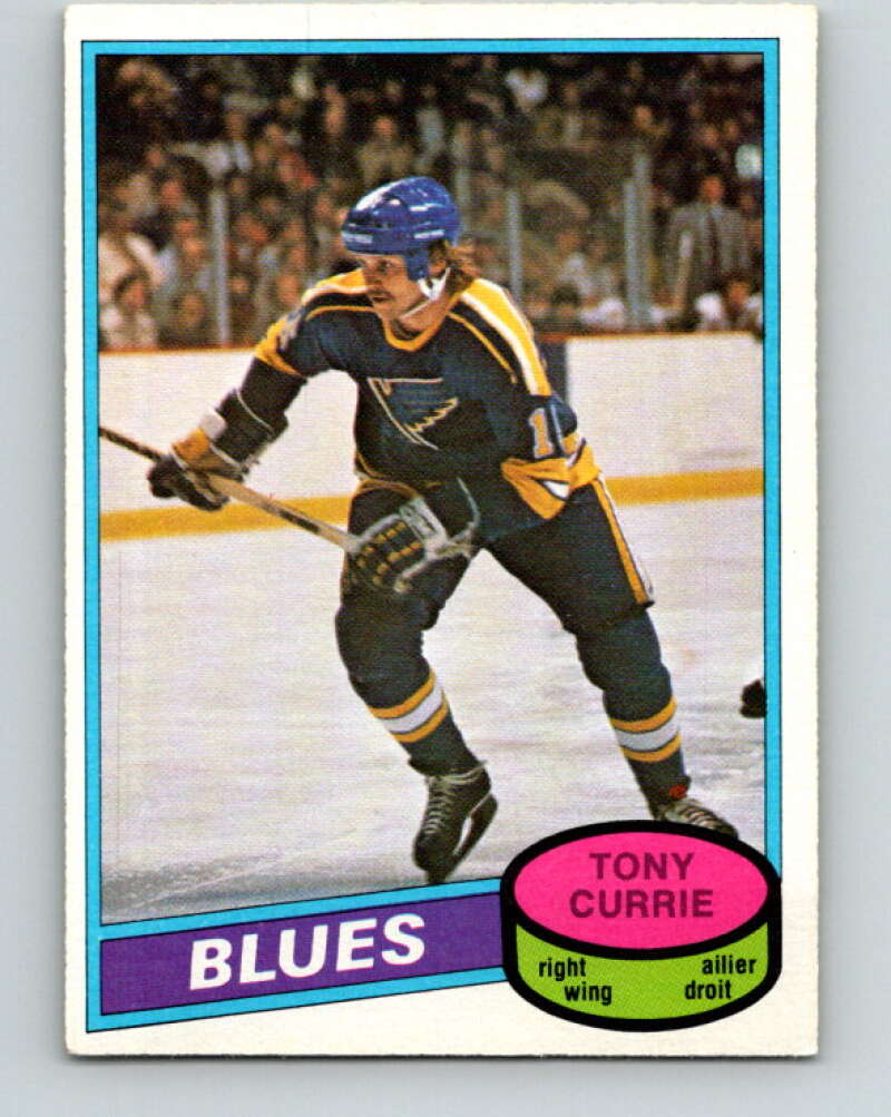 1980-81 O-Pee-Chee #384 Tony Currie RC Rookie St. Louis Blues V40959