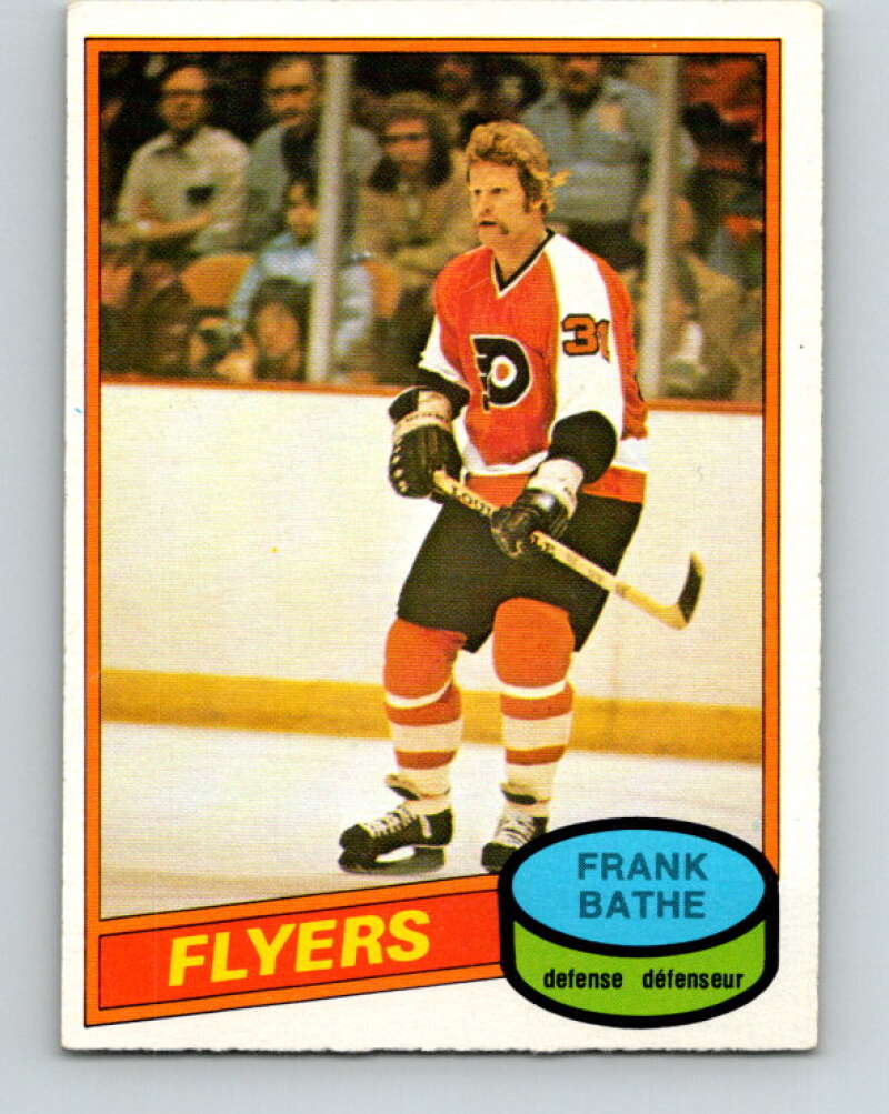 1980-81 O-Pee-Chee #389 Frank Bathe RC Rookie Philadelphia Flyers V41000