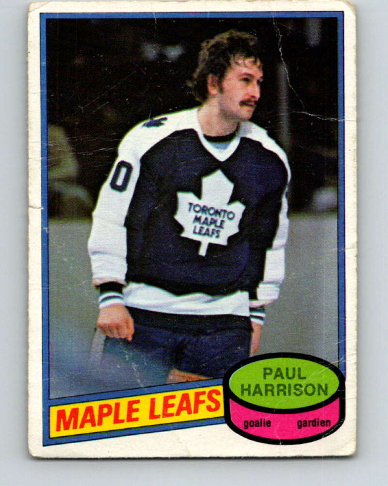 1980-81 O-Pee-Chee #391 Paul Harrison Toronto Maple Leafs V41023