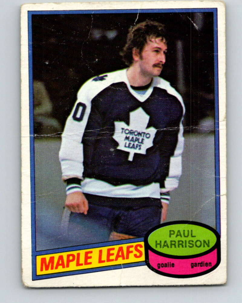 1980-81 O-Pee-Chee #391 Paul Harrison Toronto Maple Leafs V41031
