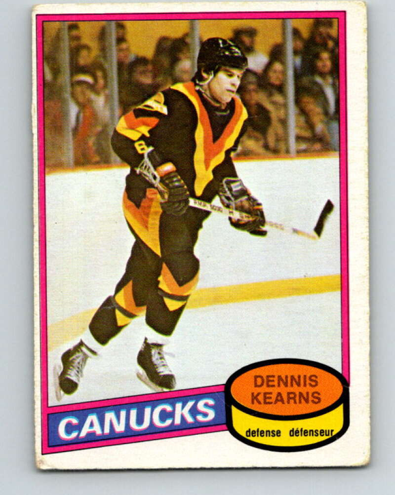 1980-81 O-Pee-Chee #392 Dennis Kearns Vancouver Canucks V41035