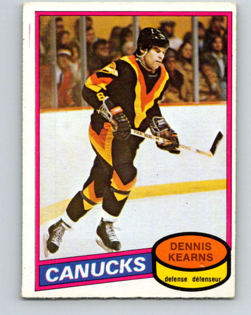 1980-81 O-Pee-Chee #392 Dennis Kearns Vancouver Canucks V41036
