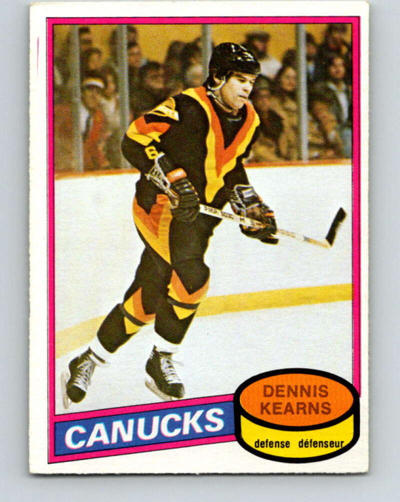 1980-81 O-Pee-Chee #392 Dennis Kearns Vancouver Canucks V41042