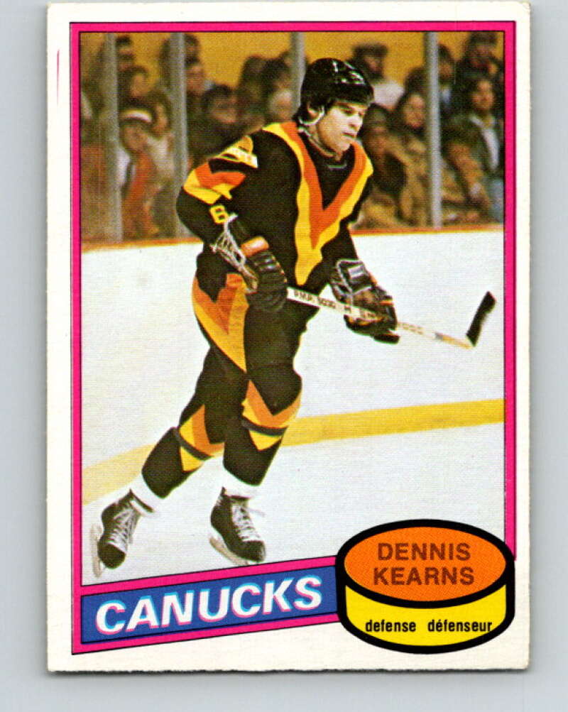 1980-81 O-Pee-Chee #392 Dennis Kearns Vancouver Canucks V41043