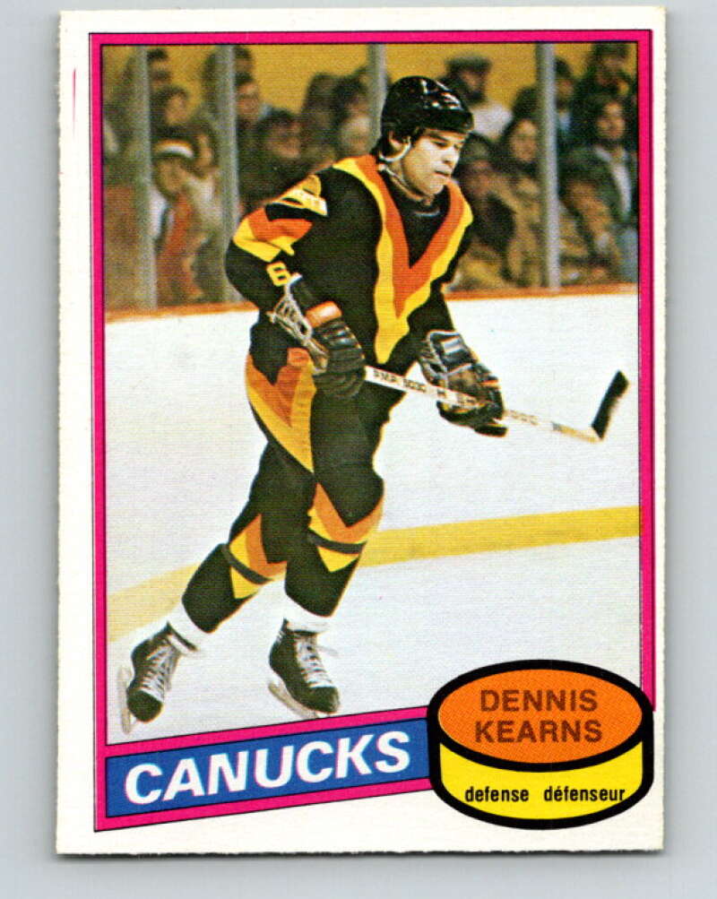 1980-81 O-Pee-Chee #392 Dennis Kearns Vancouver Canucks V41045