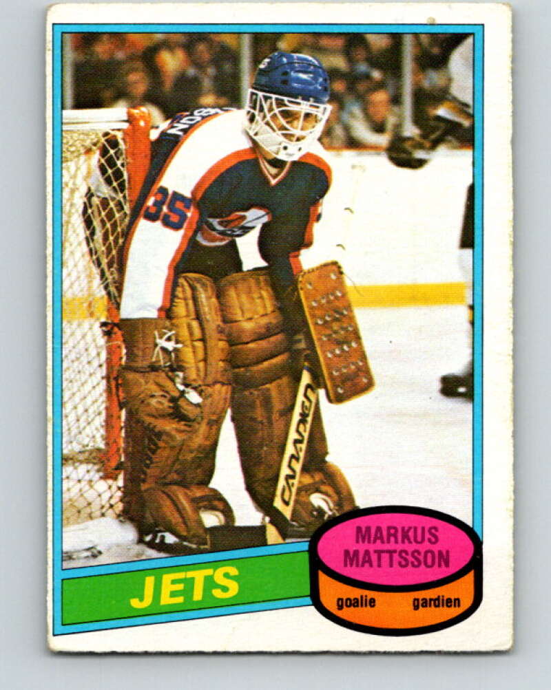 1980-81 O-Pee-Chee #394 Markus Mattsson RC Rookie Winnipeg Jets V41059