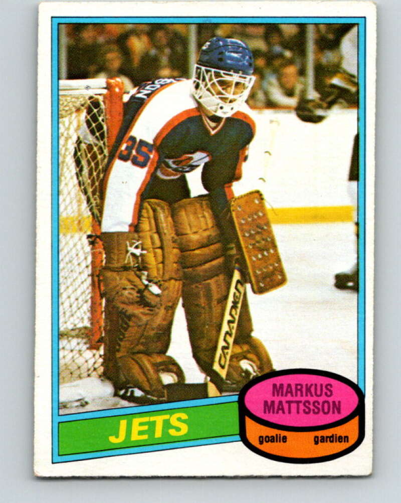 1980-81 O-Pee-Chee #394 Markus Mattsson RC Rookie Winnipeg Jets V41062