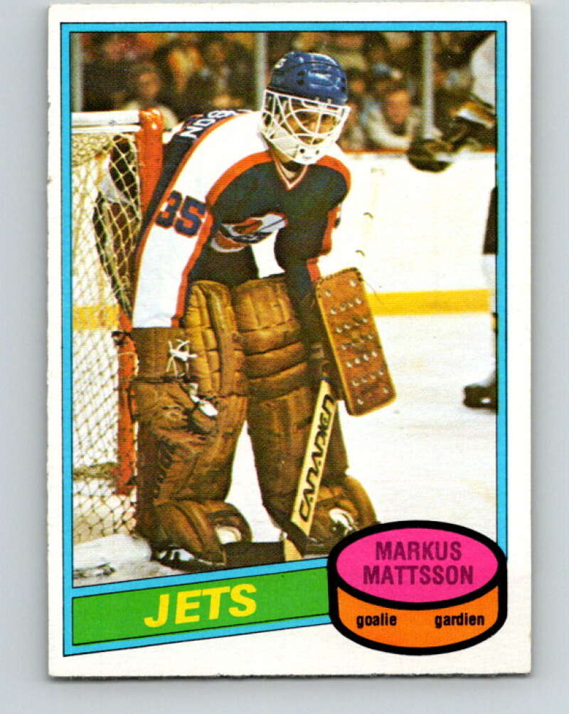 1980-81 O-Pee-Chee #394 Markus Mattsson RC Rookie Winnipeg Jets V41066