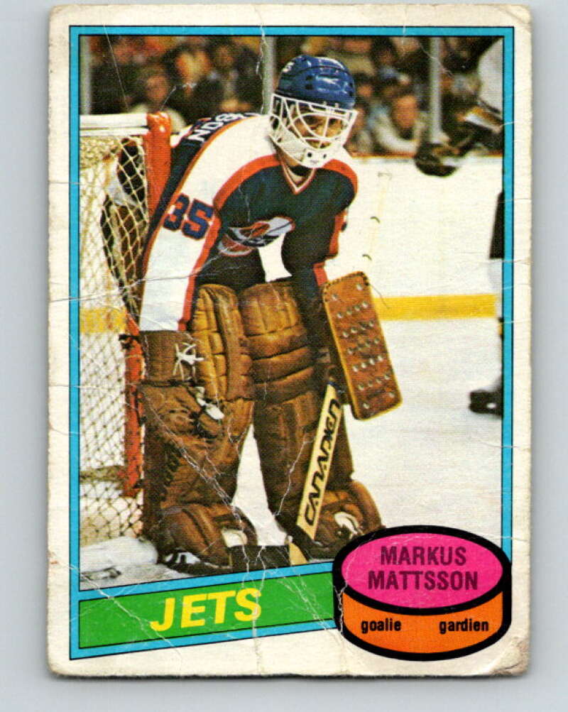 1980-81 O-Pee-Chee #394 Markus Mattsson RC Rookie Winnipeg Jets V41068