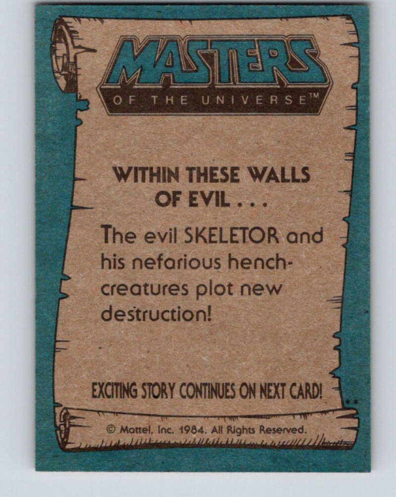 1984 Matel Masters of the Universe #3 Within These Walls of Evil  V4102