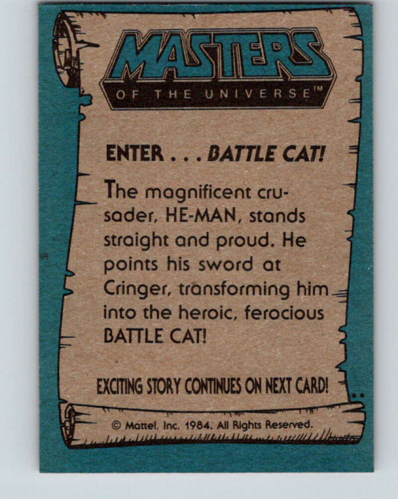 1984 Matel Masters of the Universe #14 Enterâ¦Battle Cat! V4107