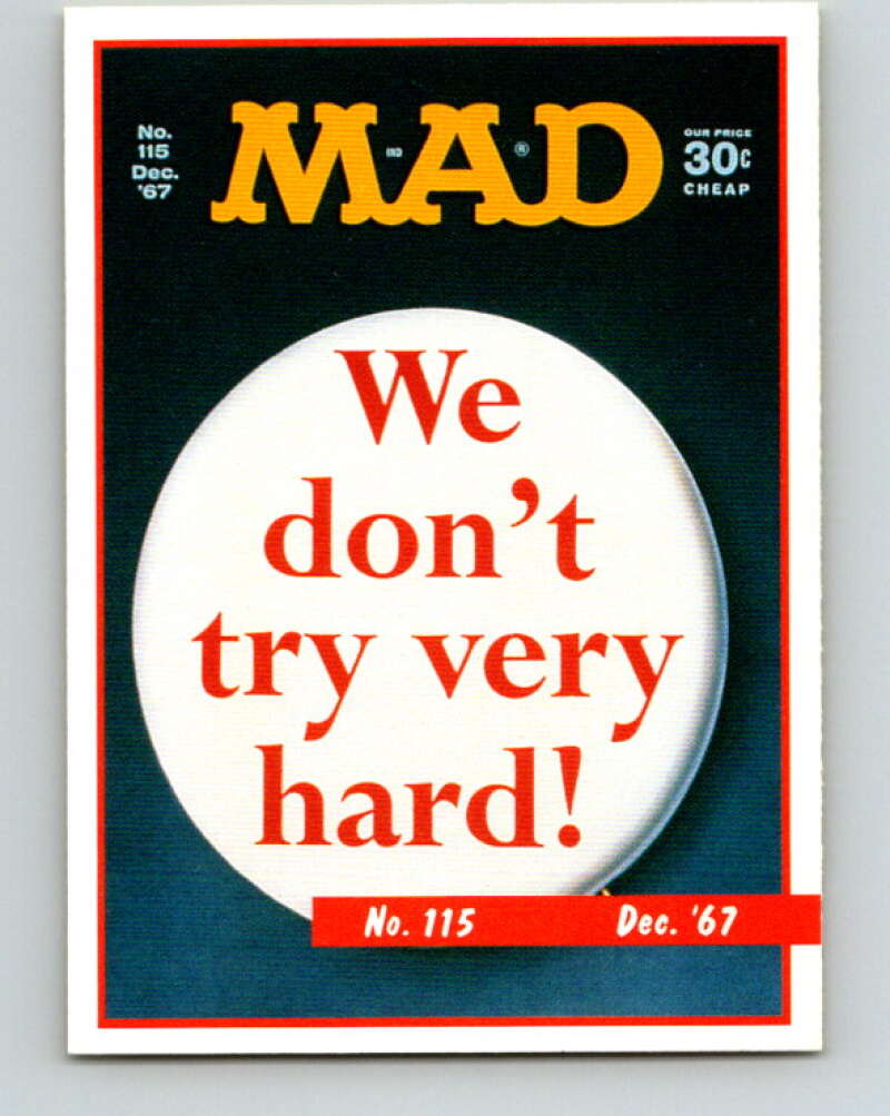 1992 Lime Rock MAD Magazine Series 1 #115 December 1967 V41199
