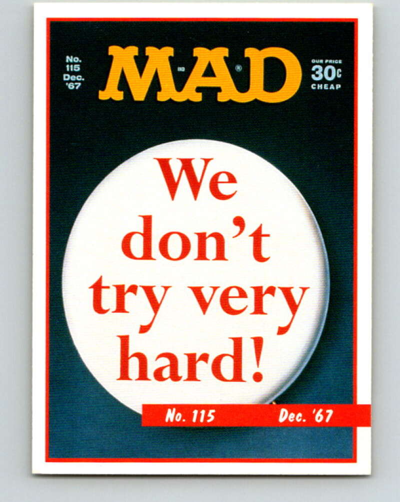 1992 Lime Rock MAD Magazine Series 1 #115 December 1967 V41200