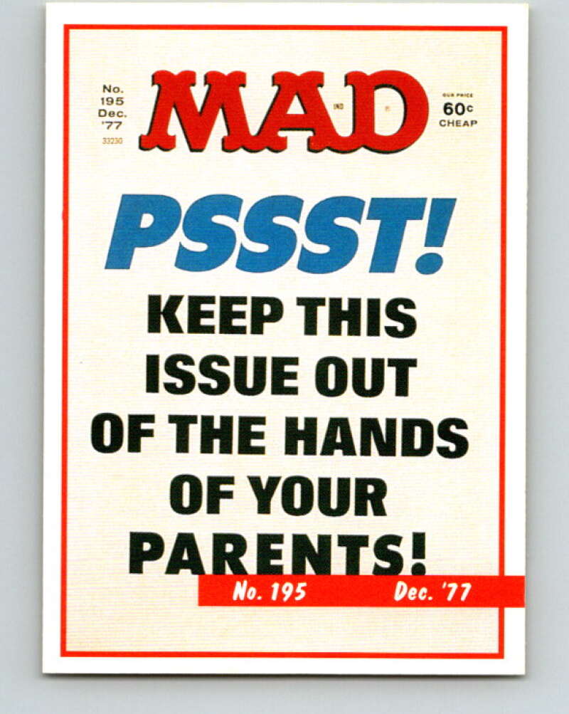 1992 Lime Rock MAD Magazine Series 1 #195 December, 1977 V41226