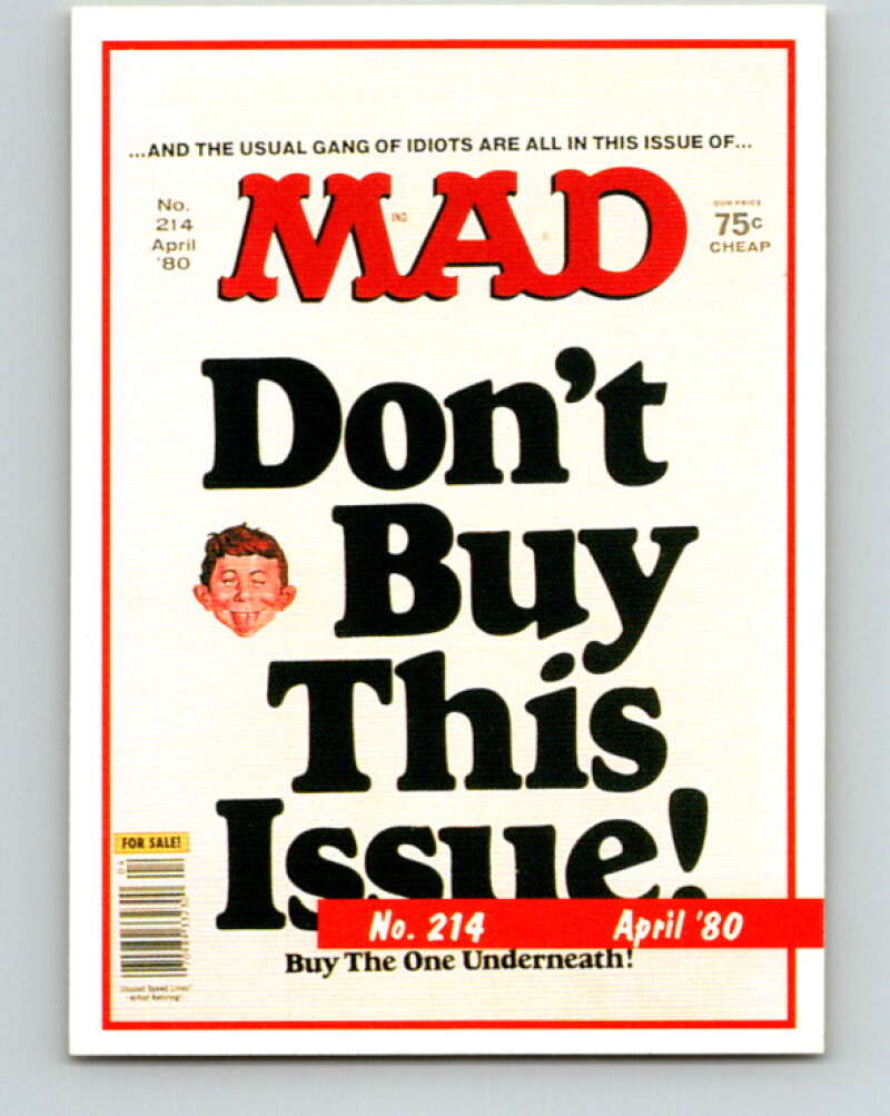 1992 Lime Rock MAD Magazine Series 1 #214 April 1980 V41246