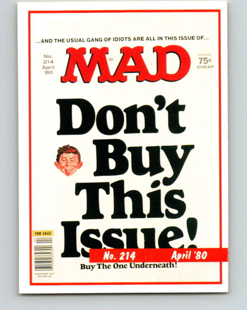 1992 Lime Rock MAD Magazine Series 1 #214 April 1980 V41247