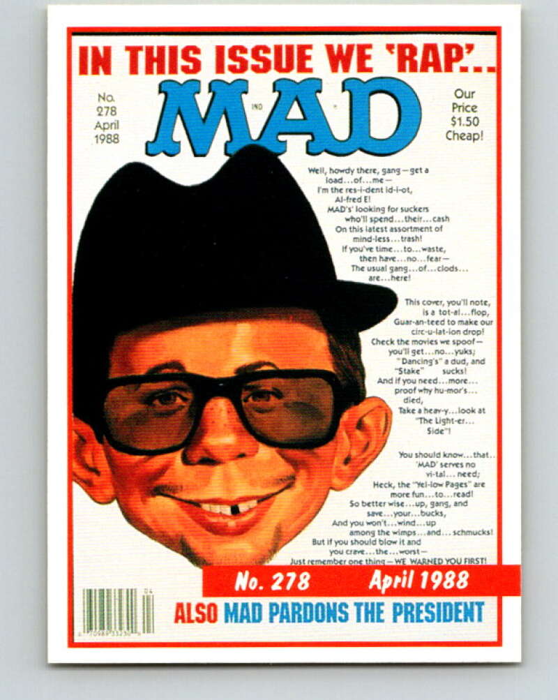 1992 Lime Rock MAD Magazine Series 1 #278 April, 1988 V41256