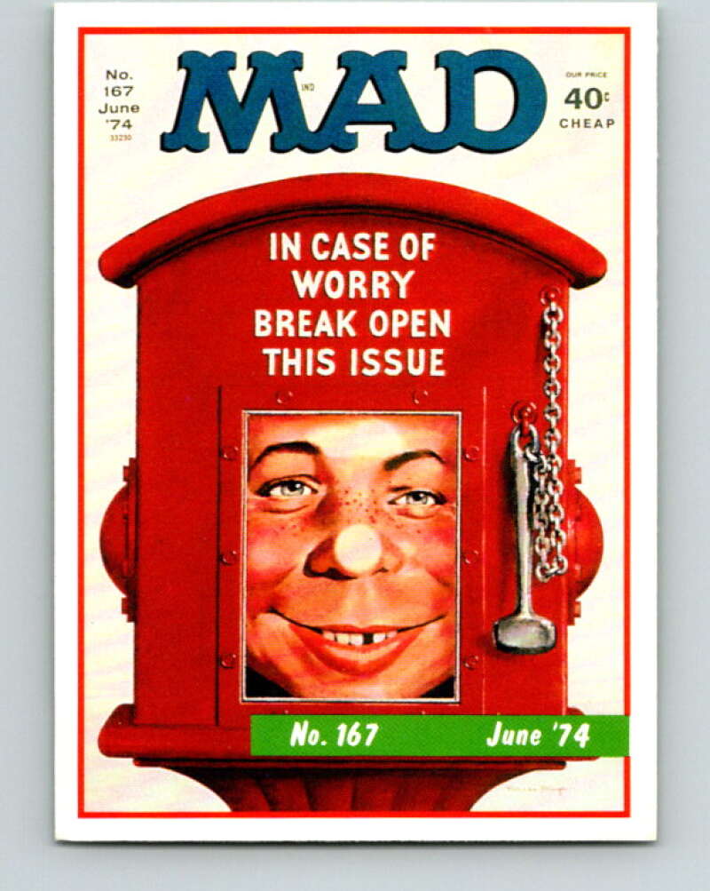 1992 Lime Rock MAD Magazine Series 2 #167 June, 1974 V41281