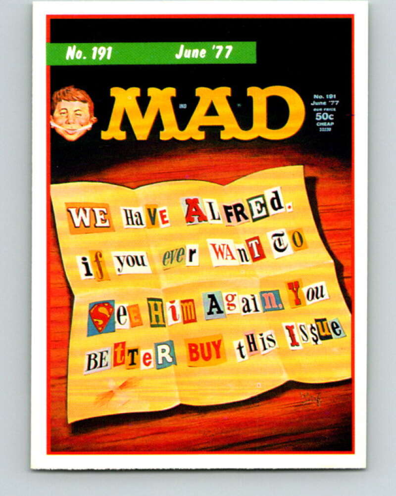 1992 Lime Rock MAD Magazine Series 2 #191 June, 1977 V41285