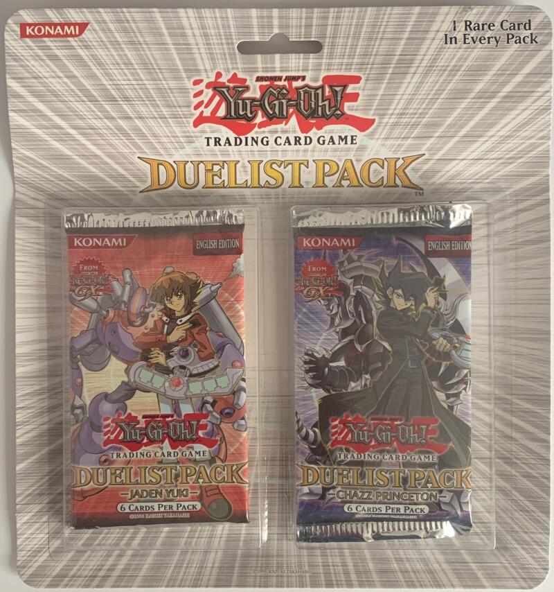 Yu-Gi-Oh! Jaden & Chazz (2) Duelist Booster Sealed Game Packs - English Edition