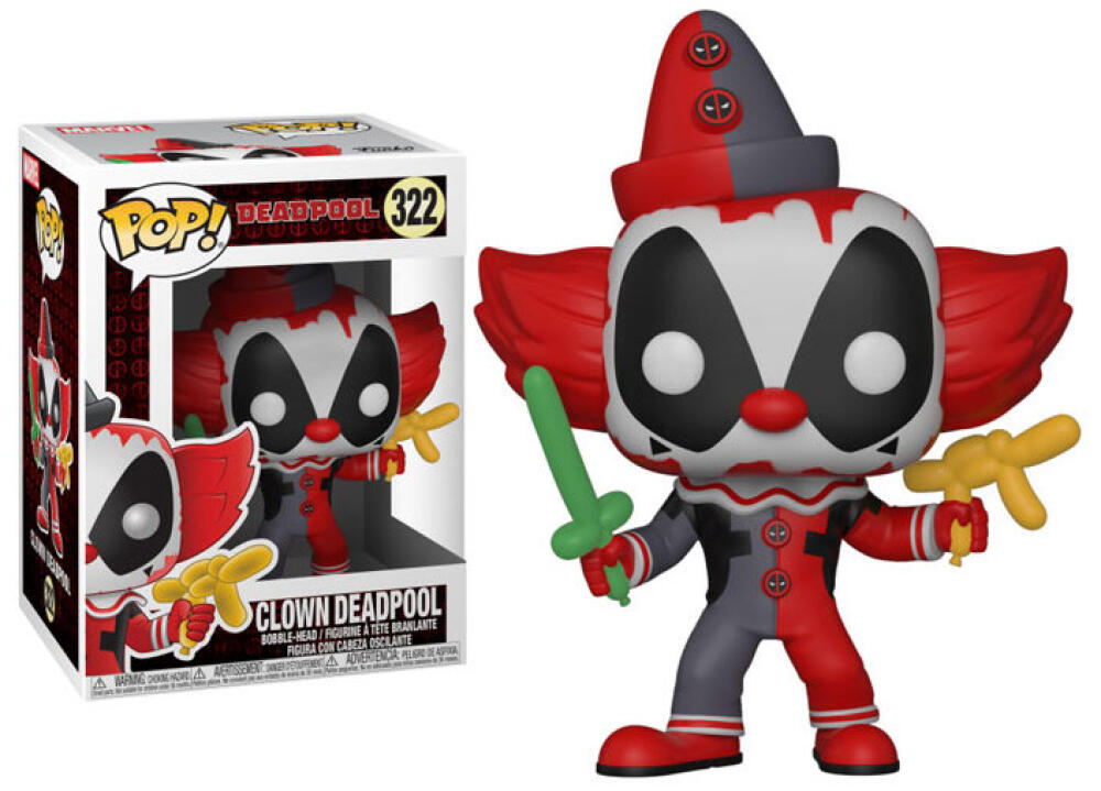Funko Pop - 322 Marvel Deadpool - Clown Deadpool Vinyl Figure