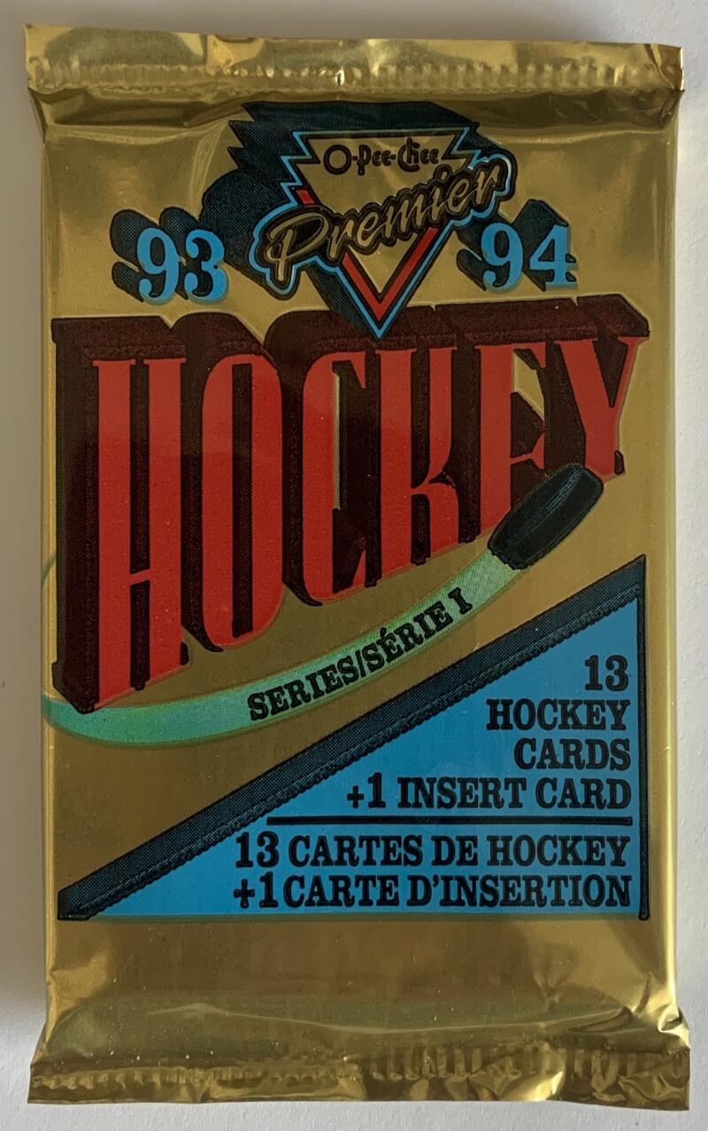 1993-94 O-Pee-Chee Premier Series 1 Hockey NHL PACK - 14 Cards Per Pack