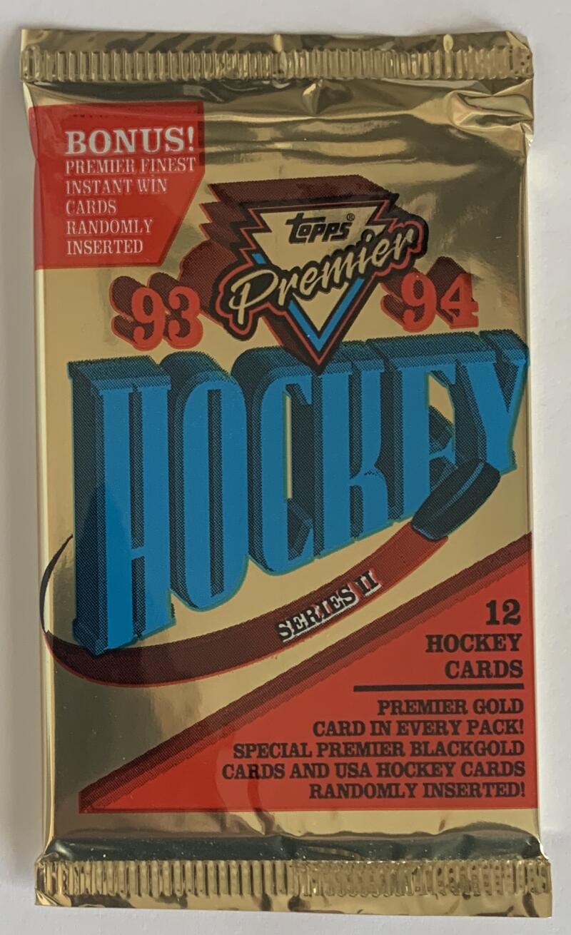 1993-94 O-Pee-Chee Premier Series 2 Hockey NHL PACK - 12 Cards Per Pack