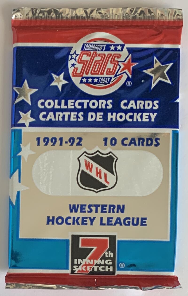 1991-92 7th Inning Sketch (WHL) Hockey NHL PACK - 10 Cards Per Pack