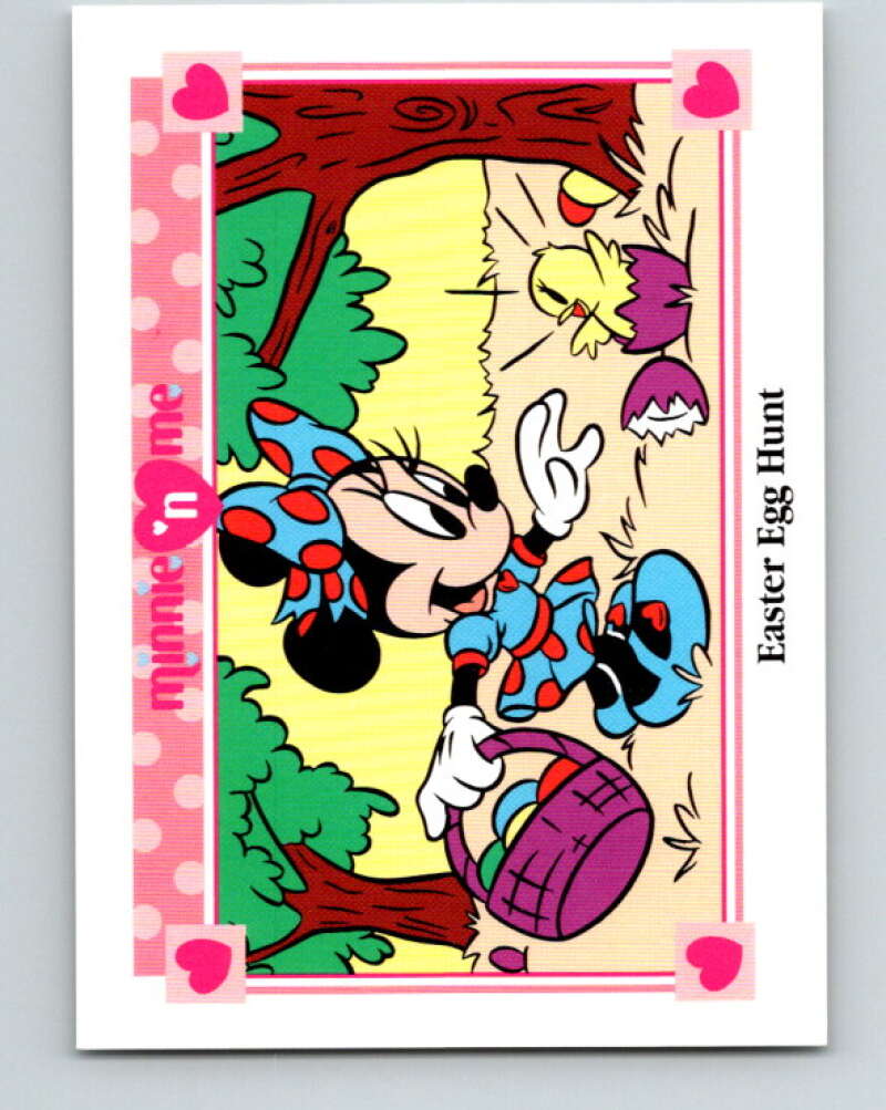1991 Impel Disney Minnie 'n Me #19 Easter Egg Hunt V41418