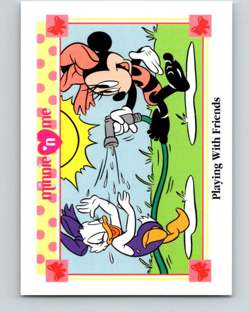1991 Impel Disney Minnie 'n Me #30 Playing with Friends V41436