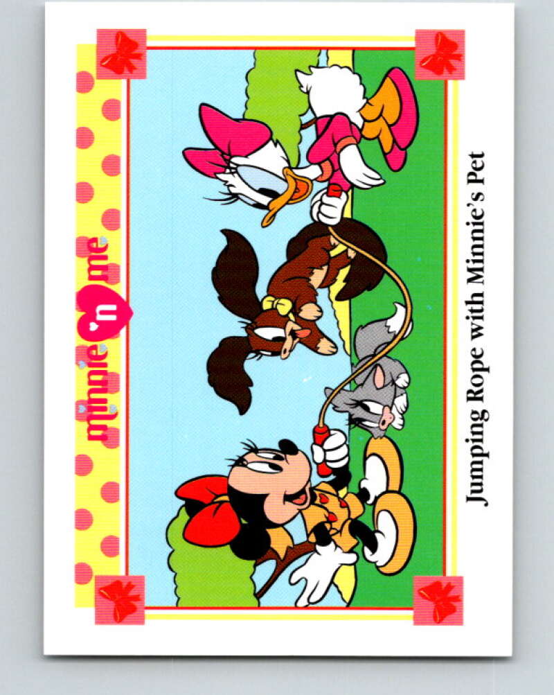 1991 Impel Disney Minnie 'n Me #36 Jumping Rope with Minnie's Pet V41445